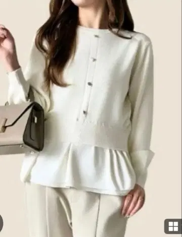 시마무라 kana 니트 풀오버 [ 화이트 M ]