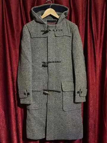 Gloverall x hackett 더플 코트 그레이