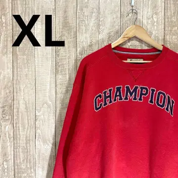 챔피온 Champion 구제 맨투맨 아메카지 트레이닝복 레드