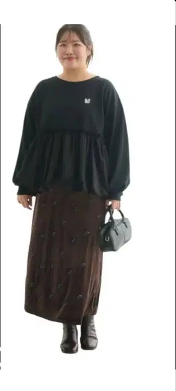 시마무라 komachi 벨로아 내로우 스커트 블랙 3Laimee que