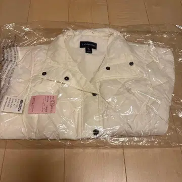 여성용 다운 베스트 xL 랜즈 엔드 화이트