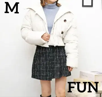 FUN 리브 숏 기장 다운