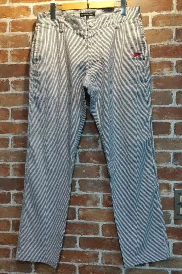 rosasen 골프 팬츠 화이트 그레이 스트라이프