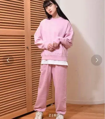 핑크 스웨트 팬츠 M