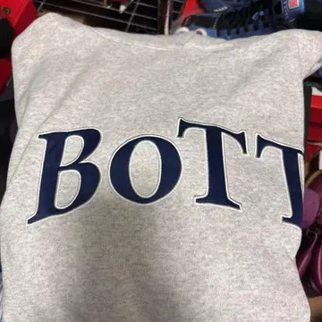 BoTT 그레이 후드 부착 후드티 L