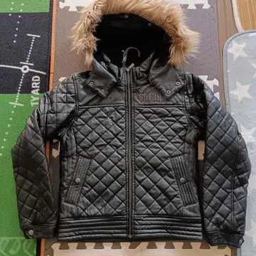 GOTCHA 갓차 퀼팅 자켓 퍼 후드 S사이즈