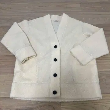 yori 아이보리 플리스 자켓