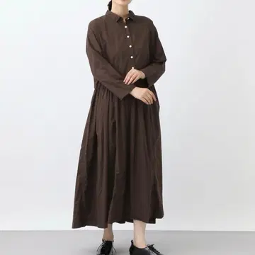 [ natural by clip ] 60L 제품 염색 원피스 브라운