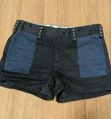 DICKIES 패치워크 숏팬츠 블랙 네이비
