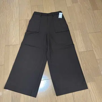 브라운 와이드 팬츠