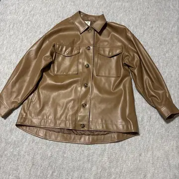 브라운 셔츠 자켓