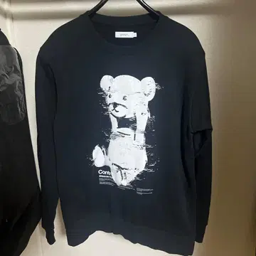 graniph 곰 프린트 블랙 L 트레이닝복