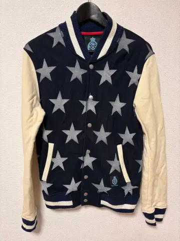 길드 프라임 별 패턴 맨투맨 바시티 자켓