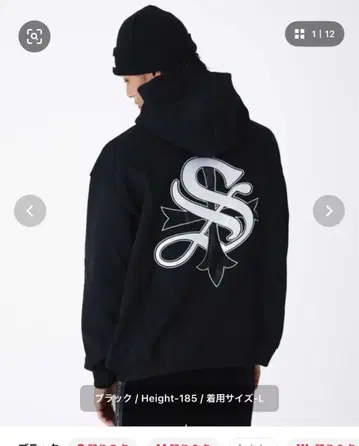 블랙 집업 후드티 M 사이즈