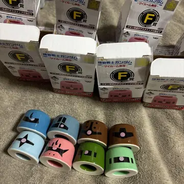 건담 제일복권 마이룸전역 F상 데스크탑 잡화 정리함 8개 세트