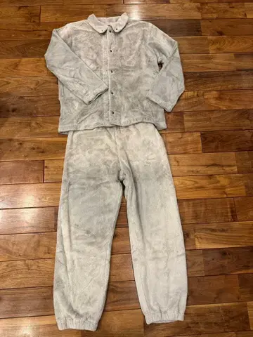 MUJI 무인양품 착용 담요 파자마 룸웨어 셋업 L 그레이지