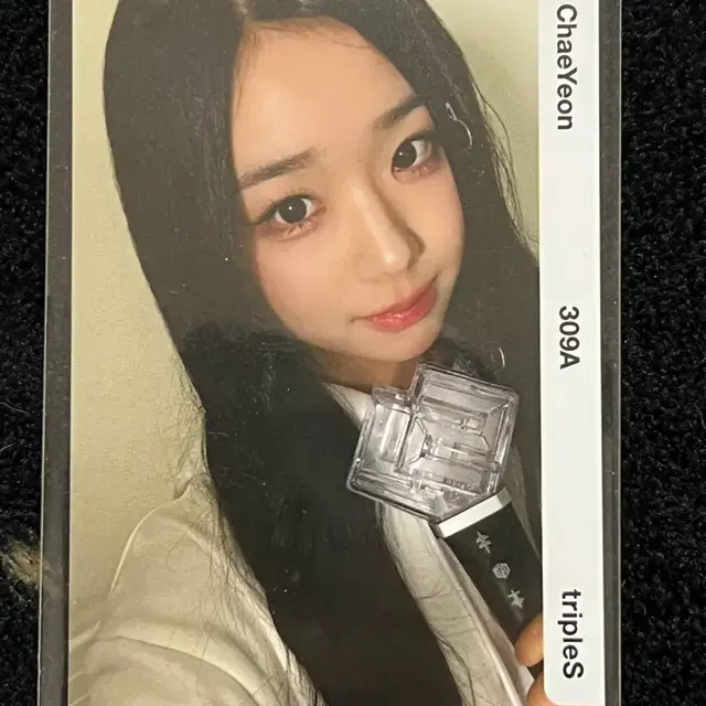 QR미사용) 트리플에스 김채연 응원봉 오브젝트 d309a