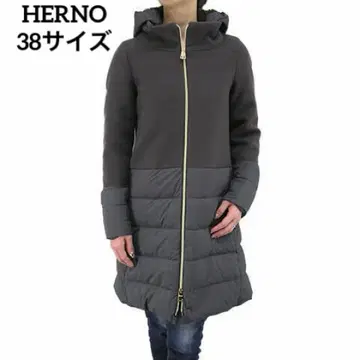 [ 새상품급 ] HERNO ( 헬노 ) 38 울 절개 다운 코트
