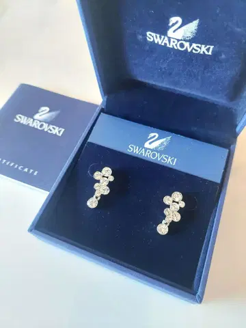 SWAROVSKI 새상품 Fidelity 크리스탈 귀걸이 스와로브스키