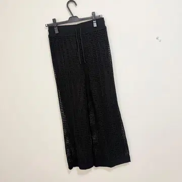 차오패닉 티피 테이프얀 메쉬 편직 니트 팬츠