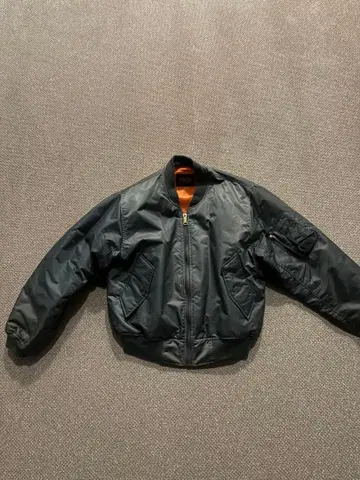 블랙 MA-1 플라이트 자켓 archive unknown alph