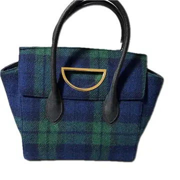 새상품 사만다 타바사 해리스 트위드 콜라보 핸드백 숄더백