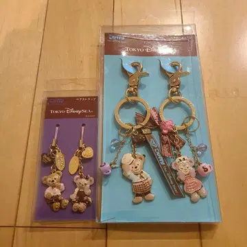 디즈니씨 더피 셰리메이 페어 스트랩 페어 키체인 2점
