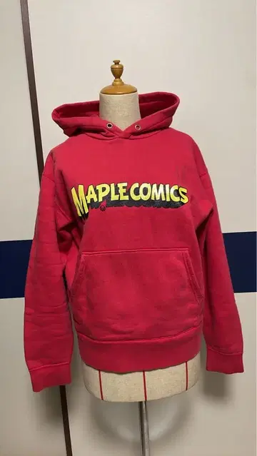 MAPLE COMICS 후드 부착 후드티 빨간색