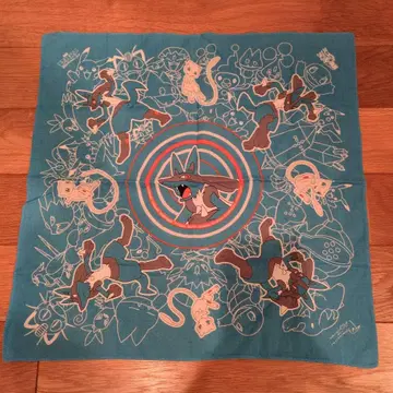 포켓몬 뮤와 파동의 용사 루카리오 손수건