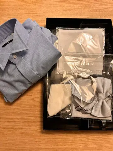 신랑 결혼식 잡화 세트 차이나 칼라 셔츠