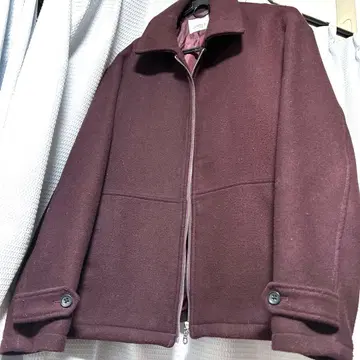 JUNRed 울 블렌드 집업 블루종