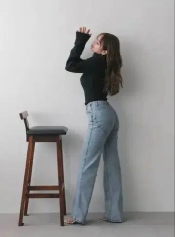 ANDMARY 하트힙 데님 블루 S