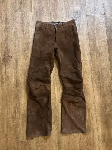 90's archive THE NINE HEADS 카프 레더 바이커 팬츠