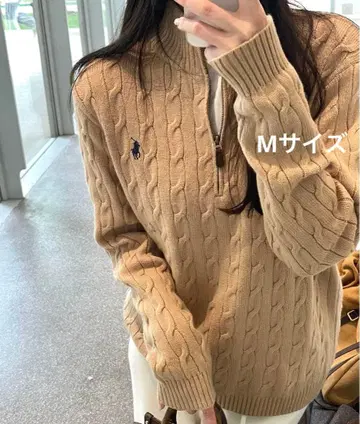 랄프 로렌 케이블 니트 울 캐시미어 스웨터