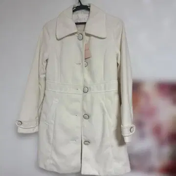 LIZLISA 화이트 롱 코트 택 포함 새상품