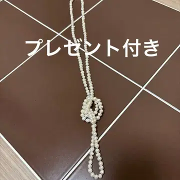 담수 펄 롱 목걸이 미사용 새상품