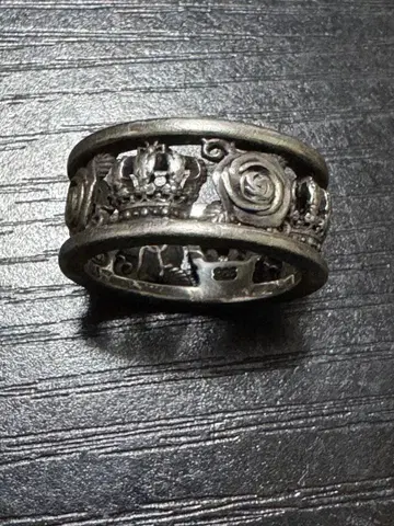 실버 925 장미와 왕관의 반지 Justin davis