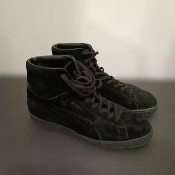 푸마 스웨이드 올블랙 하이컷