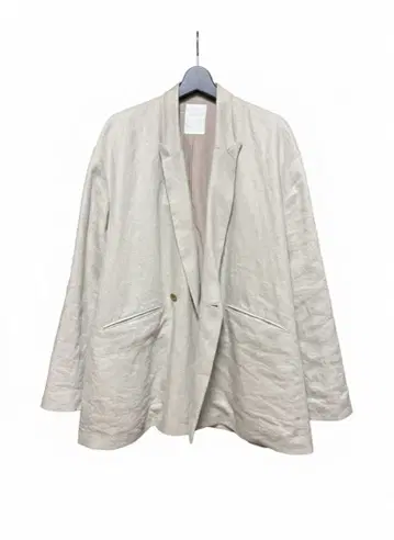 린넨 큐프라 혼방 테일러드 자켓 라이트 베이지 내추럴