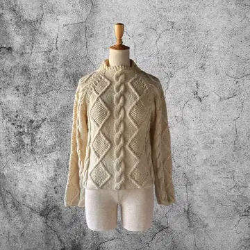 입체 케이블 짜임 아란 니트 헤이세이 갸루 페어리 그런지 코케트