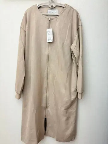 새상품 UNITED ARROWS 스웨이드 느낌 롱 자켓 코트