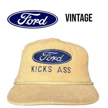 초레어 컬러 Ford KICKS ASS 코듀로이 캡 빈티지