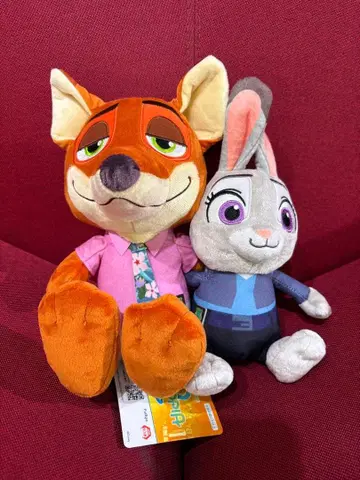 주토피아 2 페어 봉제 인형 주디 & 닉 디즈니 ZOOTOPIA2