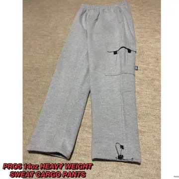 새상품급 PRO5 14oz HEAVY WEIGHT 맨투맨 카고 팬츠
