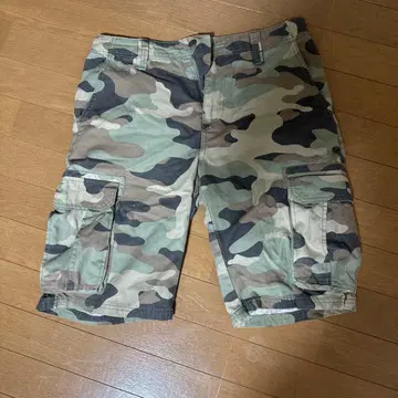 카모플라쥬 카고 숏팬츠 m