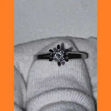 플라티나 반지 반지 0.3캐럿 다이아몬드