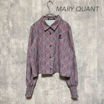 MARY QUANT 마리콴트 패턴 블라우스 올 패턴