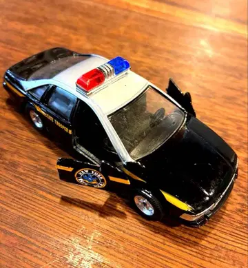 경찰 차량 미니카 블랙/실버