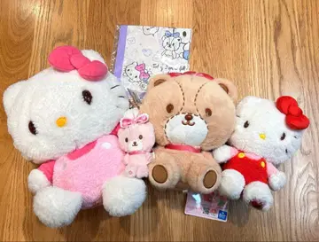 산리오 키티 봉제 인형 폭신폭신 타이니 참 손수건 묶음 판매