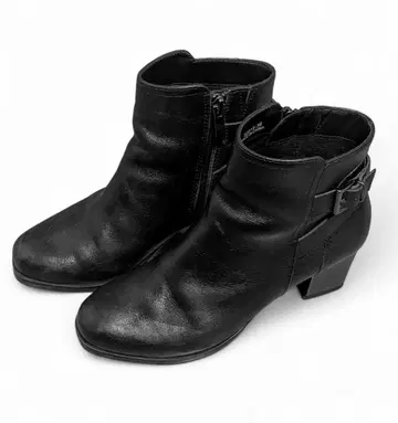 Mother Leaf 숏부츠 블랙 23cm